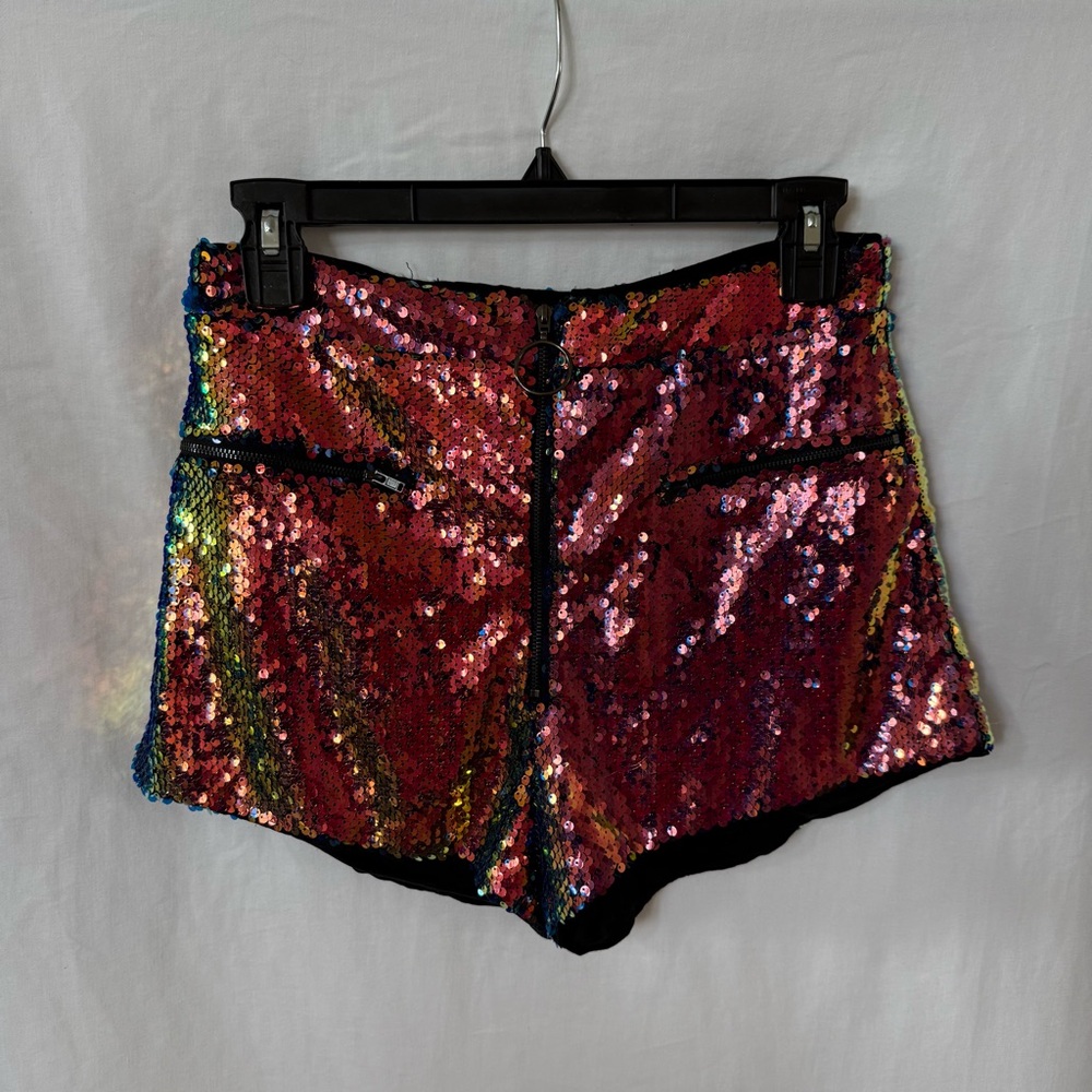 Sequin Women's Shorts - Multicolor